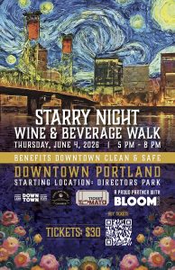 Starry Night Wine 7 Beverage Walk digital poster