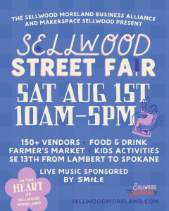 Sellwood Street Fair 2026 digital flyer