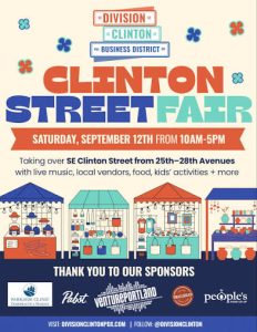 Clinton Street Fair 2026 digital flyer