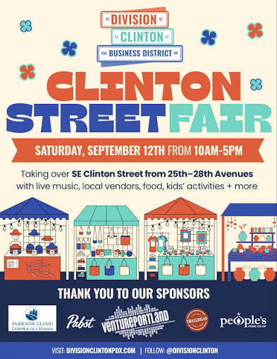 Clinton Street Fair 2026 digital flyer