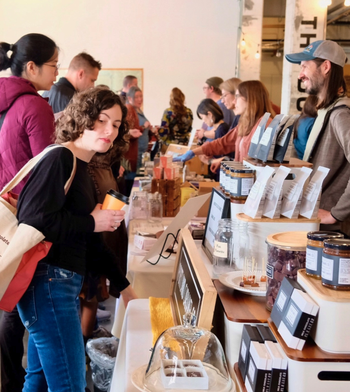 Portland Craft Chocolate Festival vendors and guests